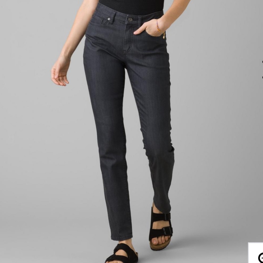 NWT Prana Kayla Charcoal High Rise Jeans - Size 2/26 Short